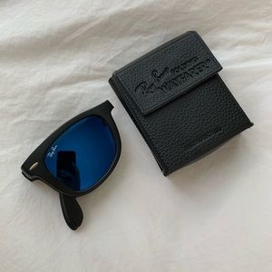 Ray Ban Folding Wayfarer in Blue Flash (BRENDA)